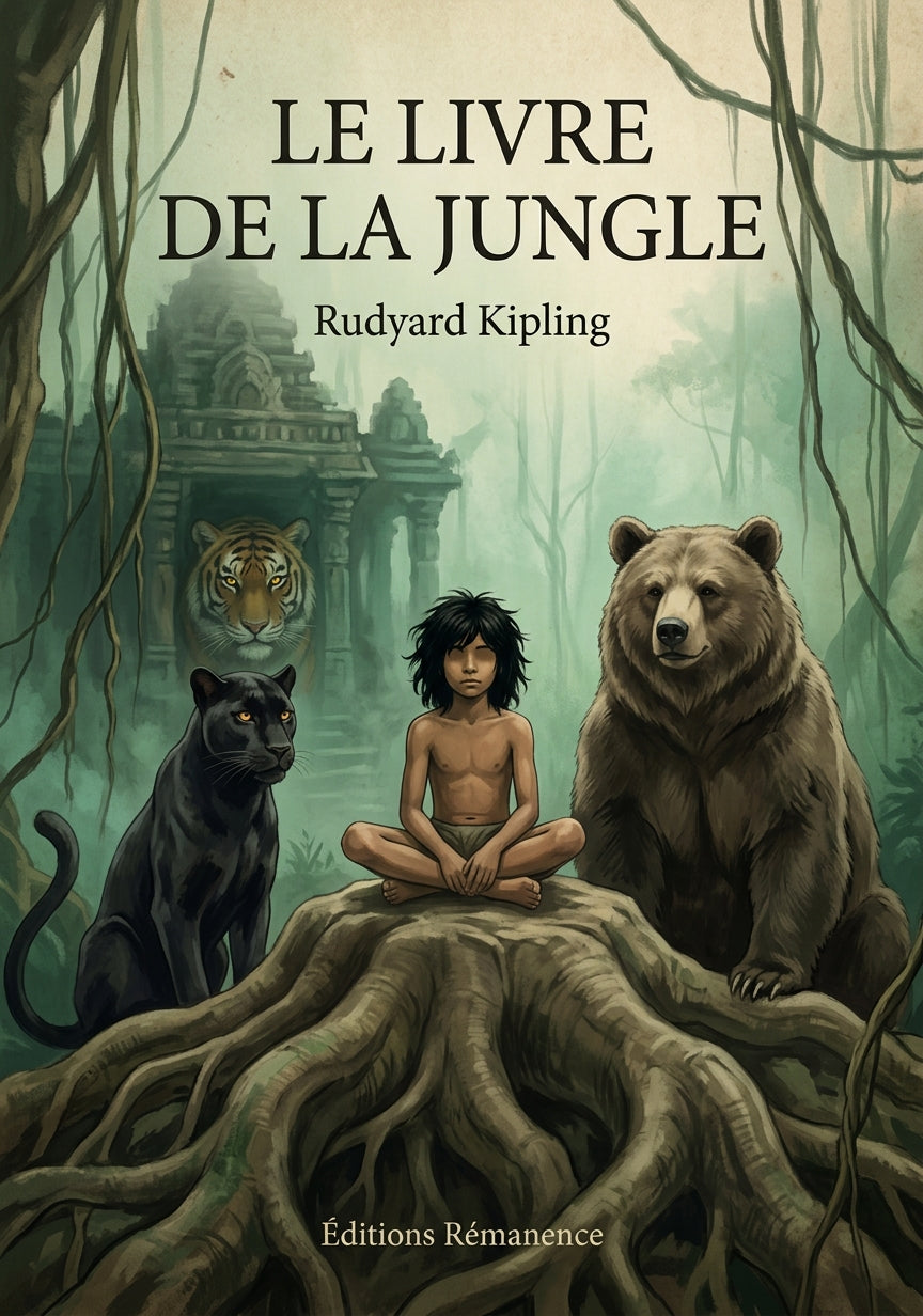 Le livre de la Jungle - Rudyard Kipling (Couverture)