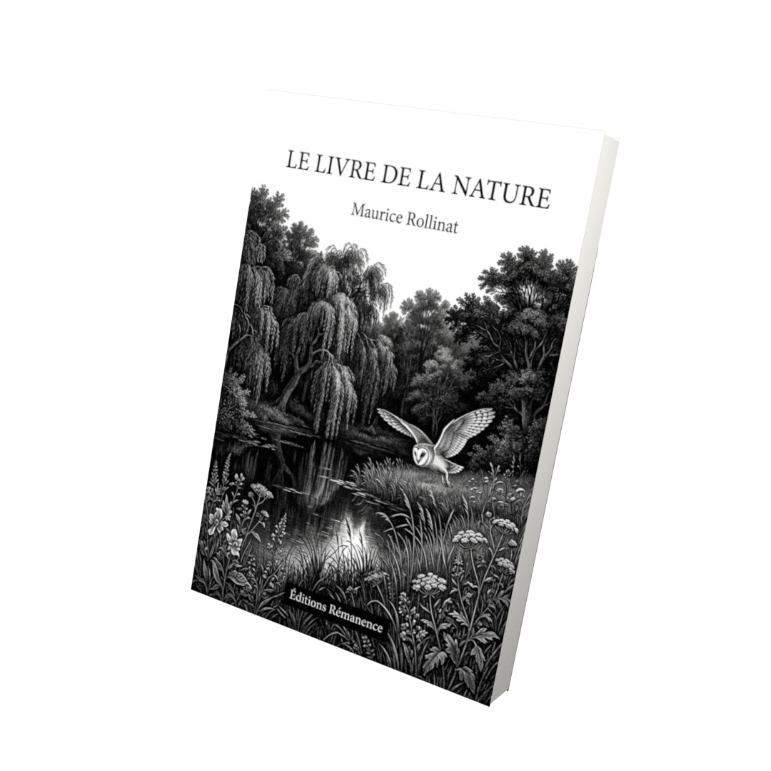 Livre Le Livre de la nature par Maurice Rollinat - Vue 3D - Editions Remanence