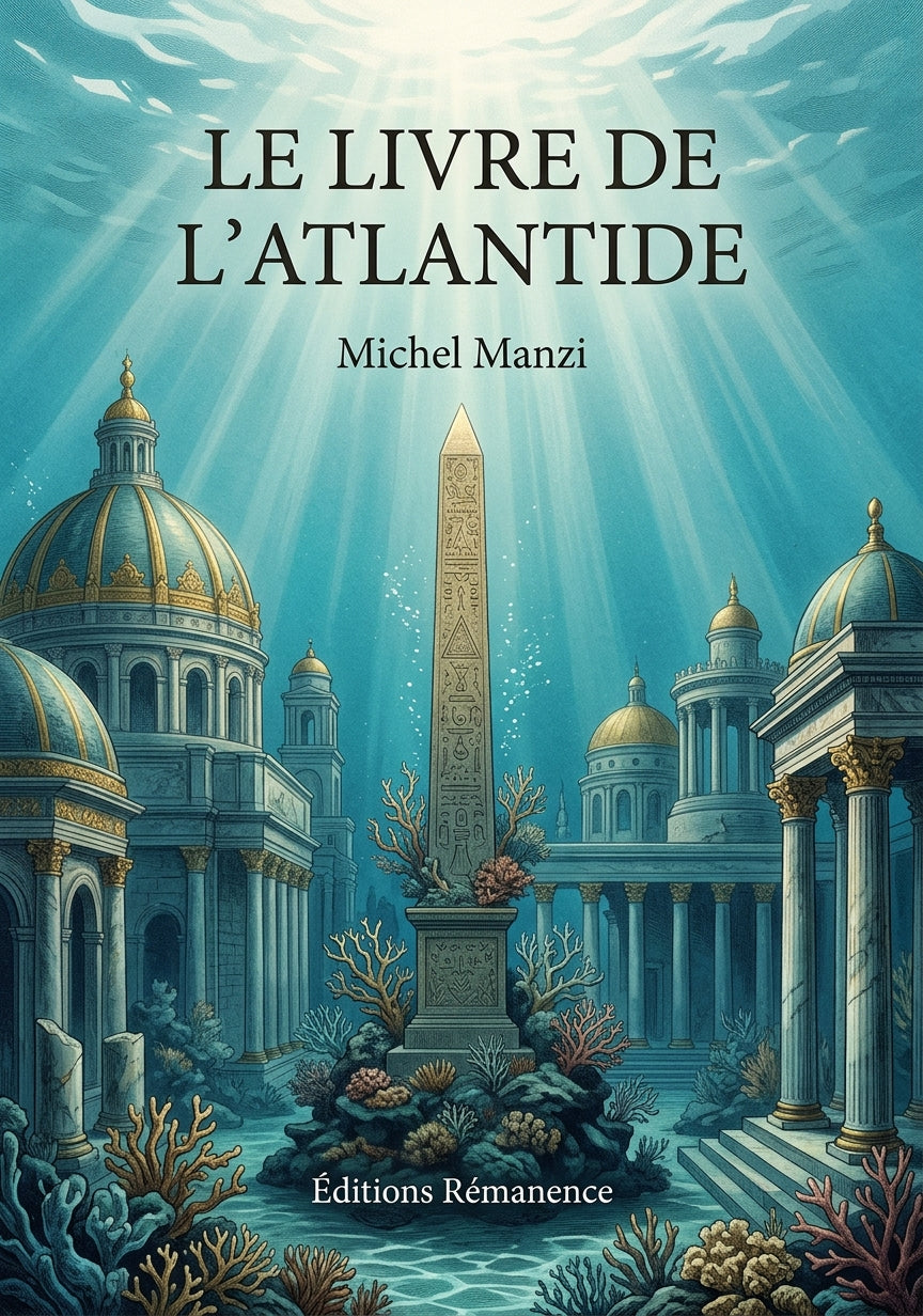 Livre Le Livre de l’Atlantide par Michel Manzi - Couverture - Editions Remanence