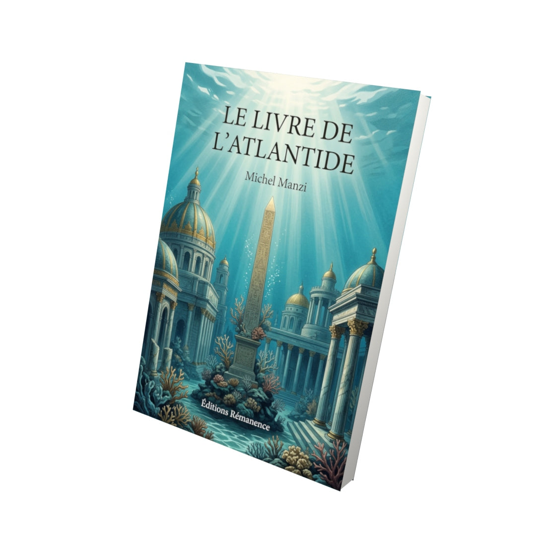 Livre Le Livre de l’Atlantide par Michel Manzi - Vue 3D - Editions Remanence