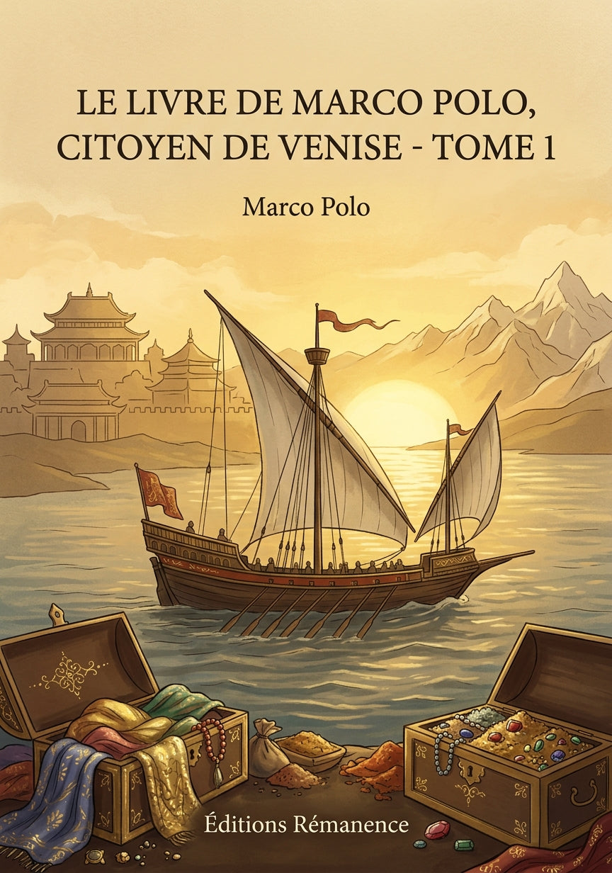 Livre Le Livre de Marco Polo, citoyen de Venise - Tome 1 par Marco Polo - Couverture - Editions Remanence