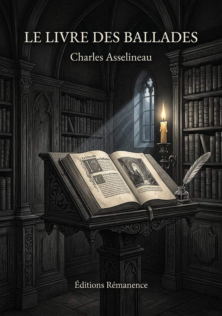 Livre Le Livre des ballades par Charles Asselineau - Couverture - Editions Remanence
