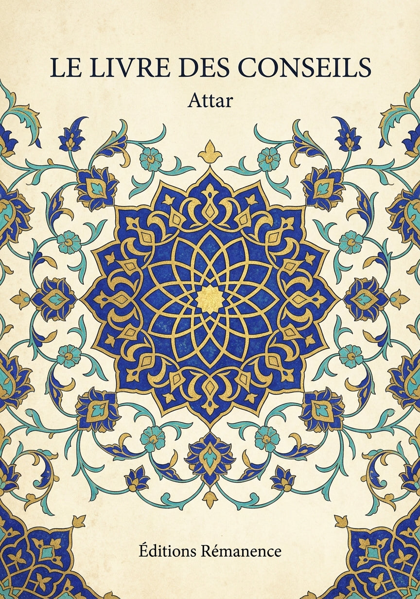 Livre Le Livre des conseils par Attar - Couverture - Editions Remanence