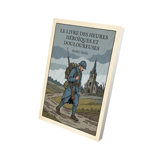 Livre Le livre des heures héroïques et douloureuses - André Hellé - Vue 3D - Editions Remanence
