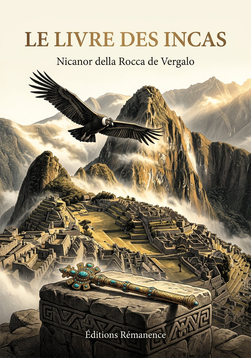 Livre Le Livre des Incas par Nicanor della Rocca de Vergalo - Couverture - Editions Remanence