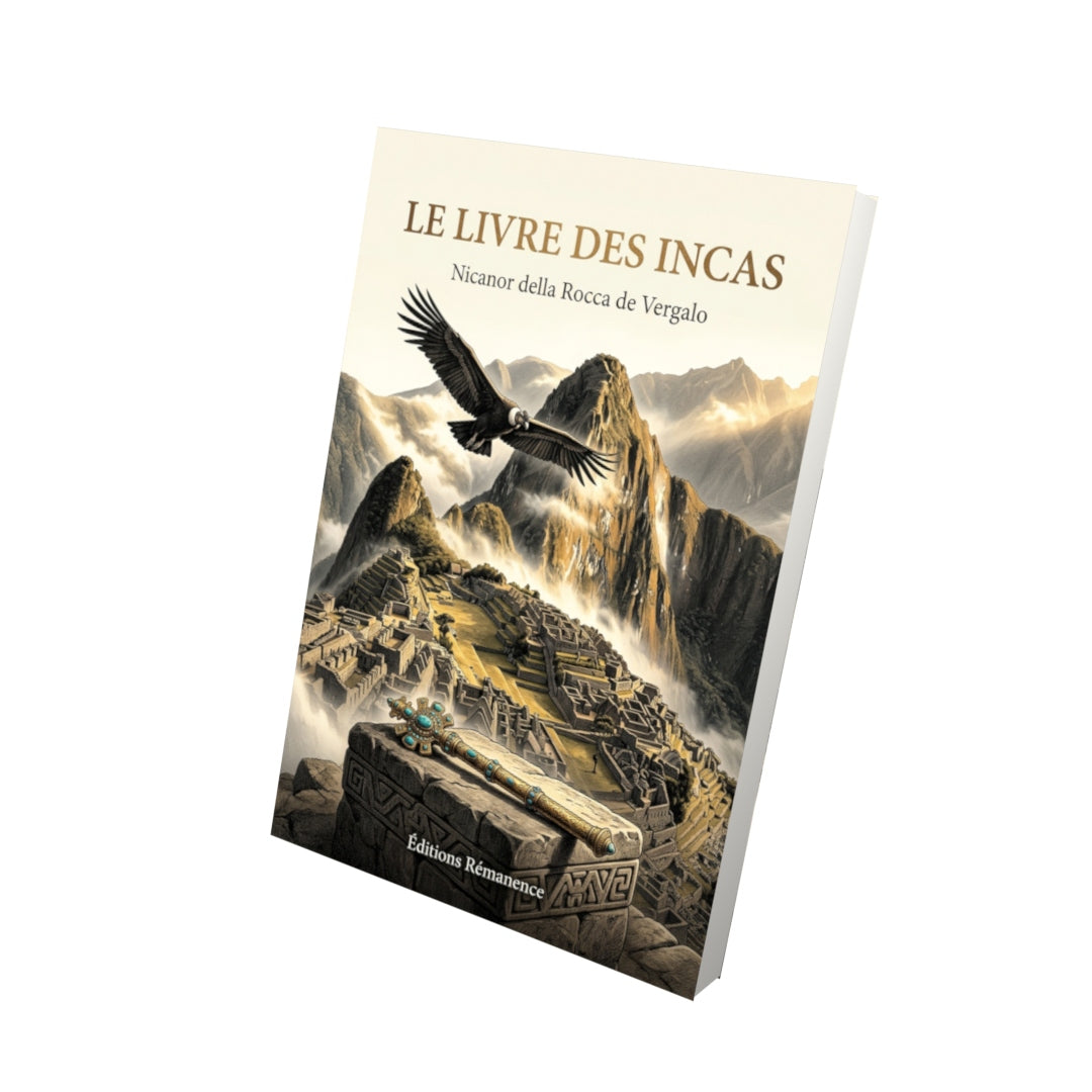 Livre Le Livre des Incas par Nicanor della Rocca de Vergalo - Vue 3D - Editions Remanence