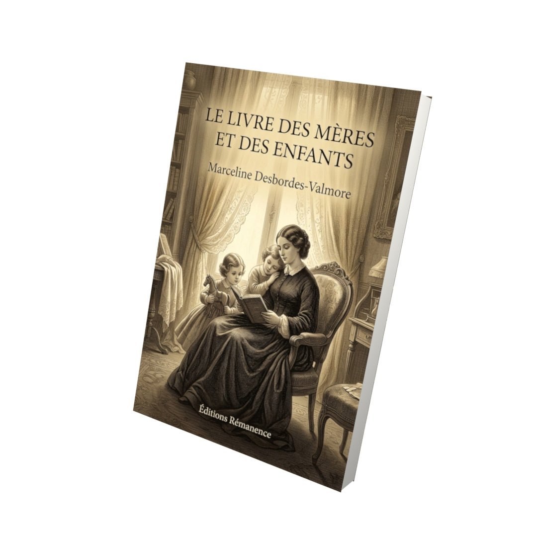 Livre Le Livre des mères et des enfants par Marceline Desbordes-Valmore - Vue 3D - Editions Remanence