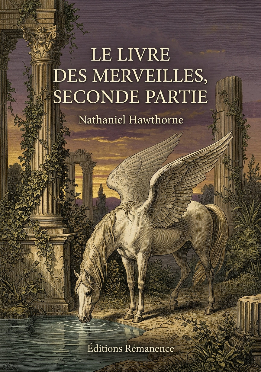 Livre Le Livre des merveilles, seconde partie par Nathaniel Hawthorne - Couverture - Editions Remanence