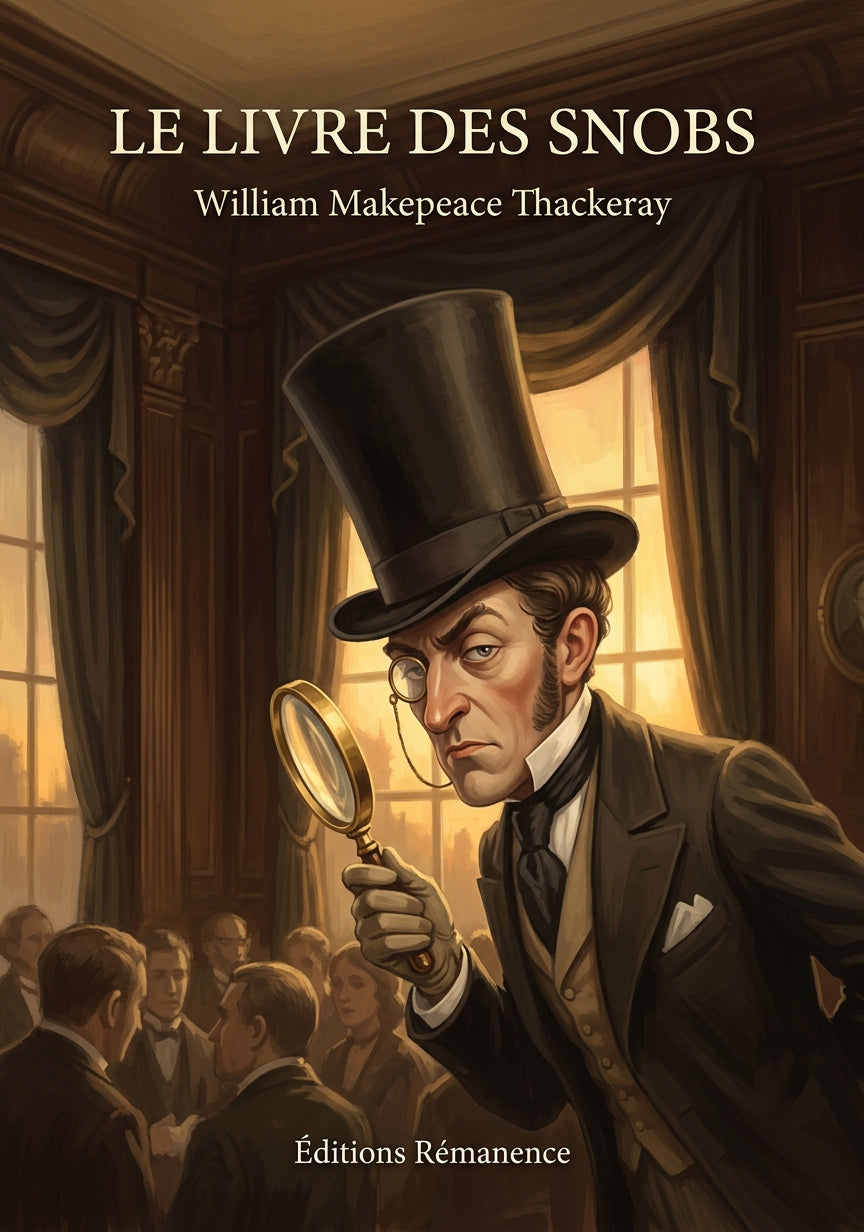 Livre Le Livre des Snobs par William Makepeace Thackeray - Couverture - Editions Remanence