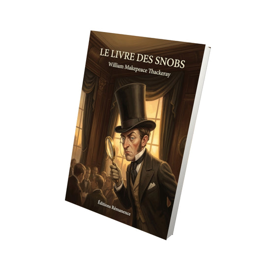 Livre Le Livre des Snobs par William Makepeace Thackeray - Vue 3D - Editions Remanence