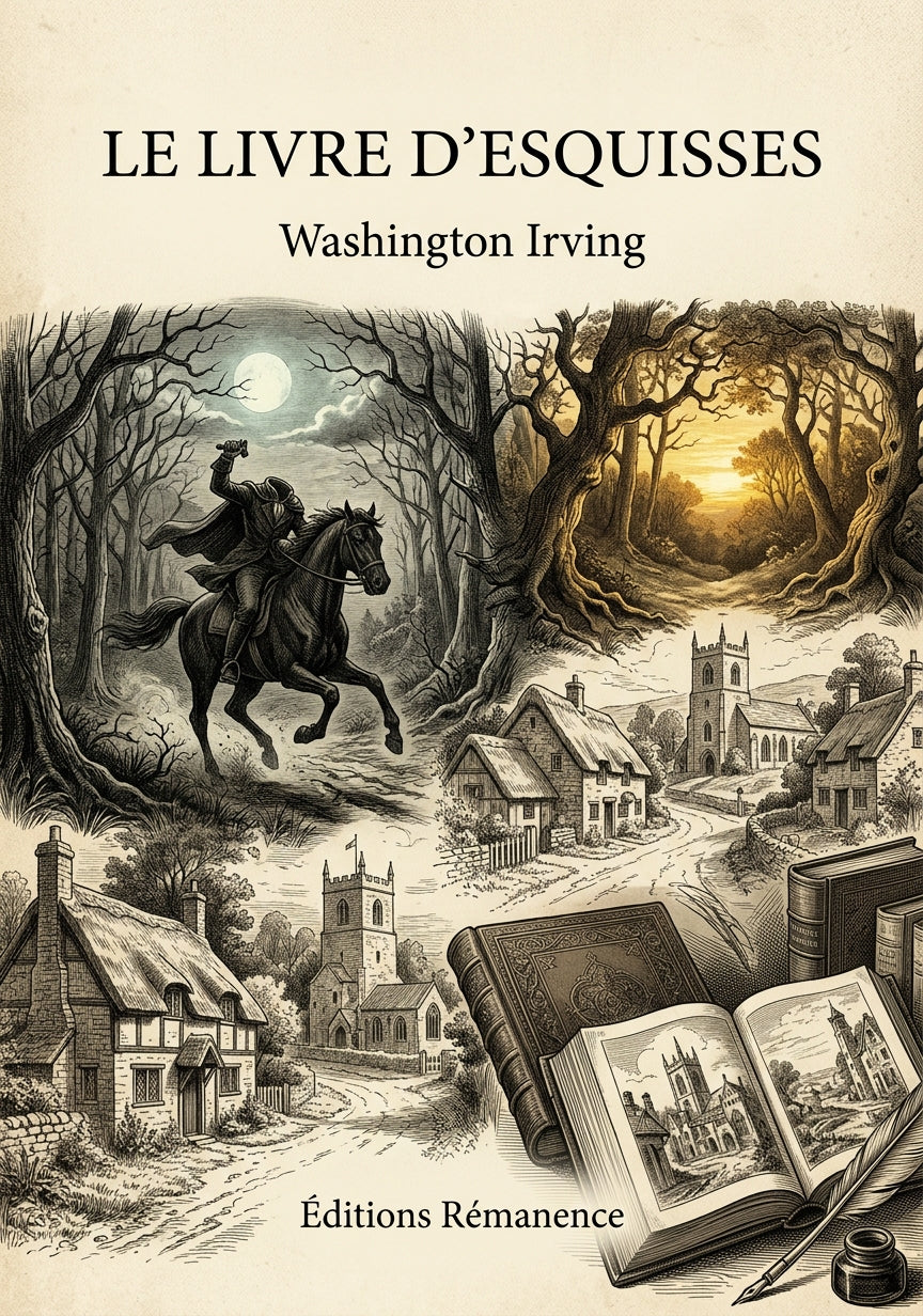 Livre Le Livre d’esquisses par Washington Irving - Couverture - Editions Remanence