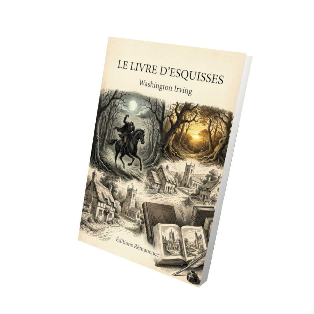 Livre Le Livre d’esquisses par Washington Irving - Vue 3D - Editions Remanence