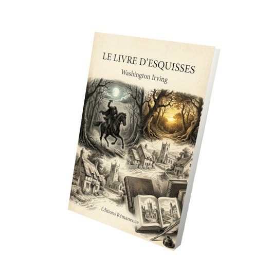 Livre Le Livre d’esquisses par Washington Irving - Vue 3D - Editions Remanence