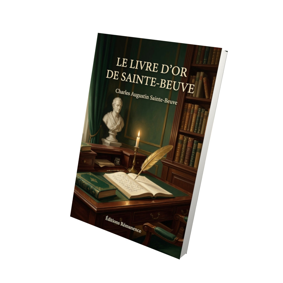 Livre Le Livre d’or de Sainte-Beuve par Charles Augustin Sainte-Beuve - Vue 3D - Editions Remanence