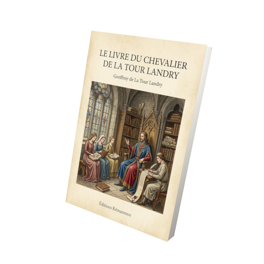 Livre Le livre du chevalier de La Tour Landry - Geoffroy de La Tour Landry - Vue 3D - Editions Remanence