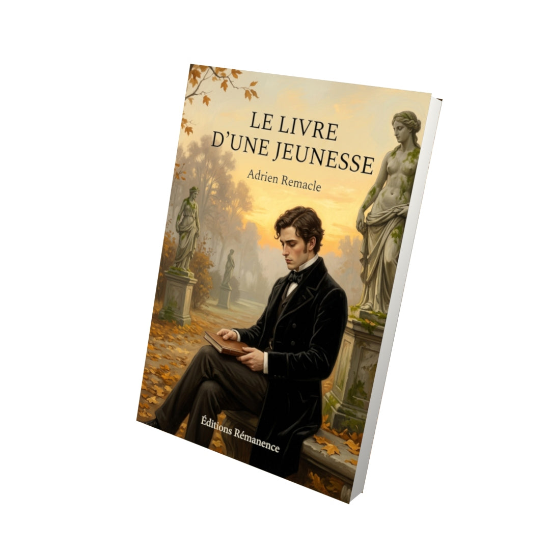 Livre Le Livre d’une jeunesse par Adrien Remacle - Vue 3D - Editions Remanence