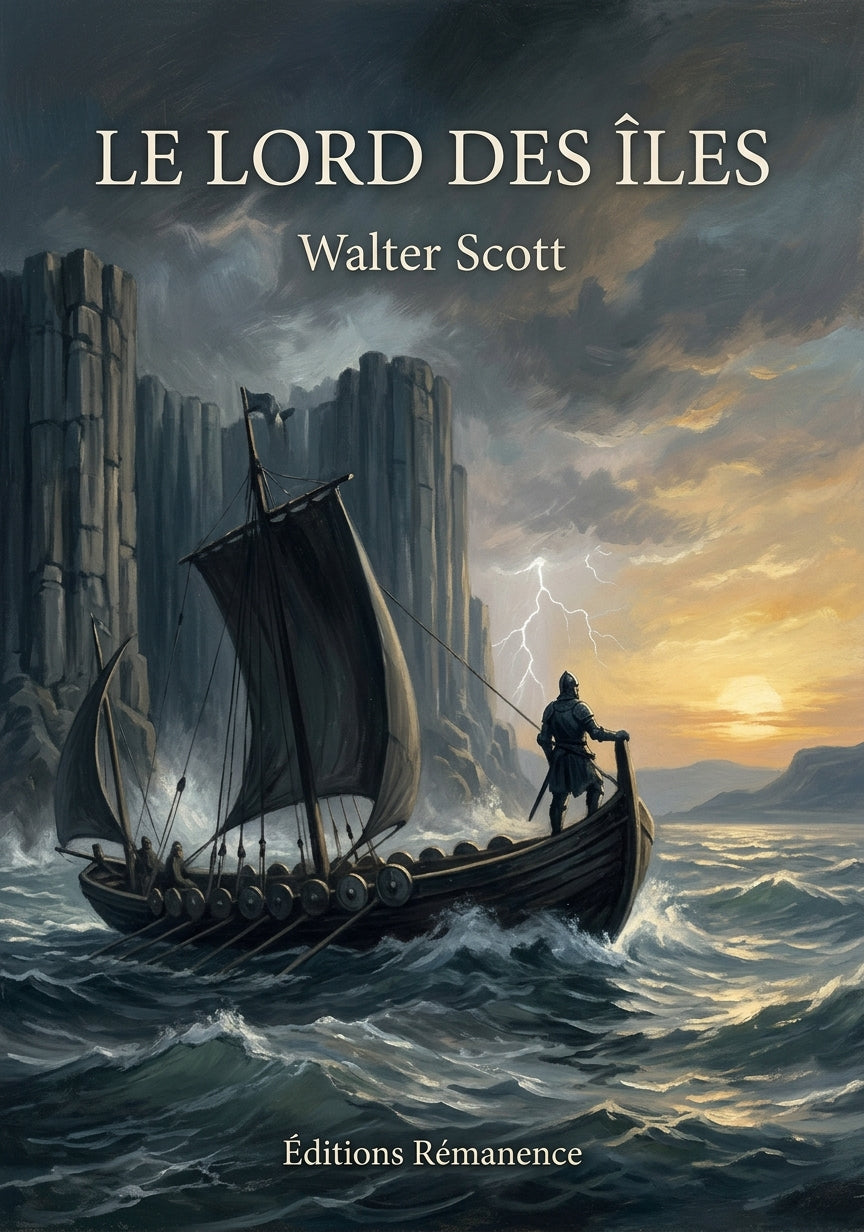 Livre Le Lord des îles par Walter Scott - Couverture - Editions Remanence