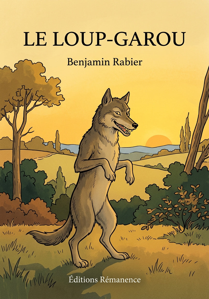 Livre Le Loup-Garou par Benjamin Rabier - Couverture - Editions Remanence