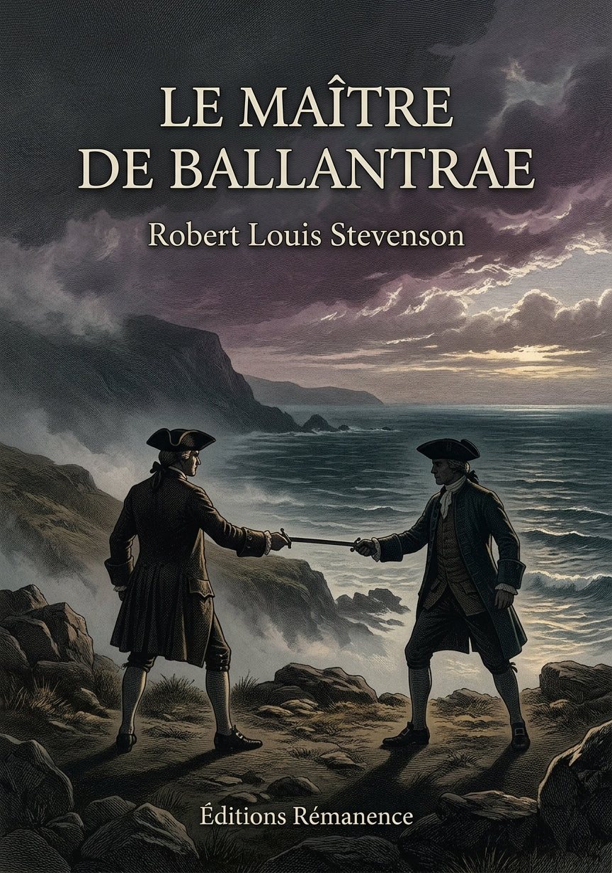Livre Le Maître de Ballantrae par Robert Louis Stevenson - Couverture - Editions Remanence
