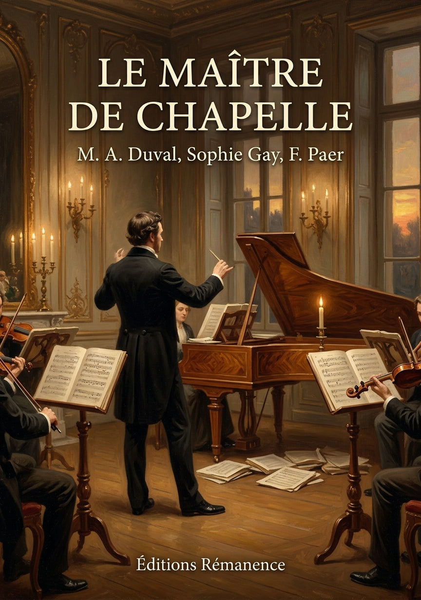 Livre Le Maître de chapelle par M. A. Duval, Sophie Gay, F. Paer - Couverture - Editions Remanence