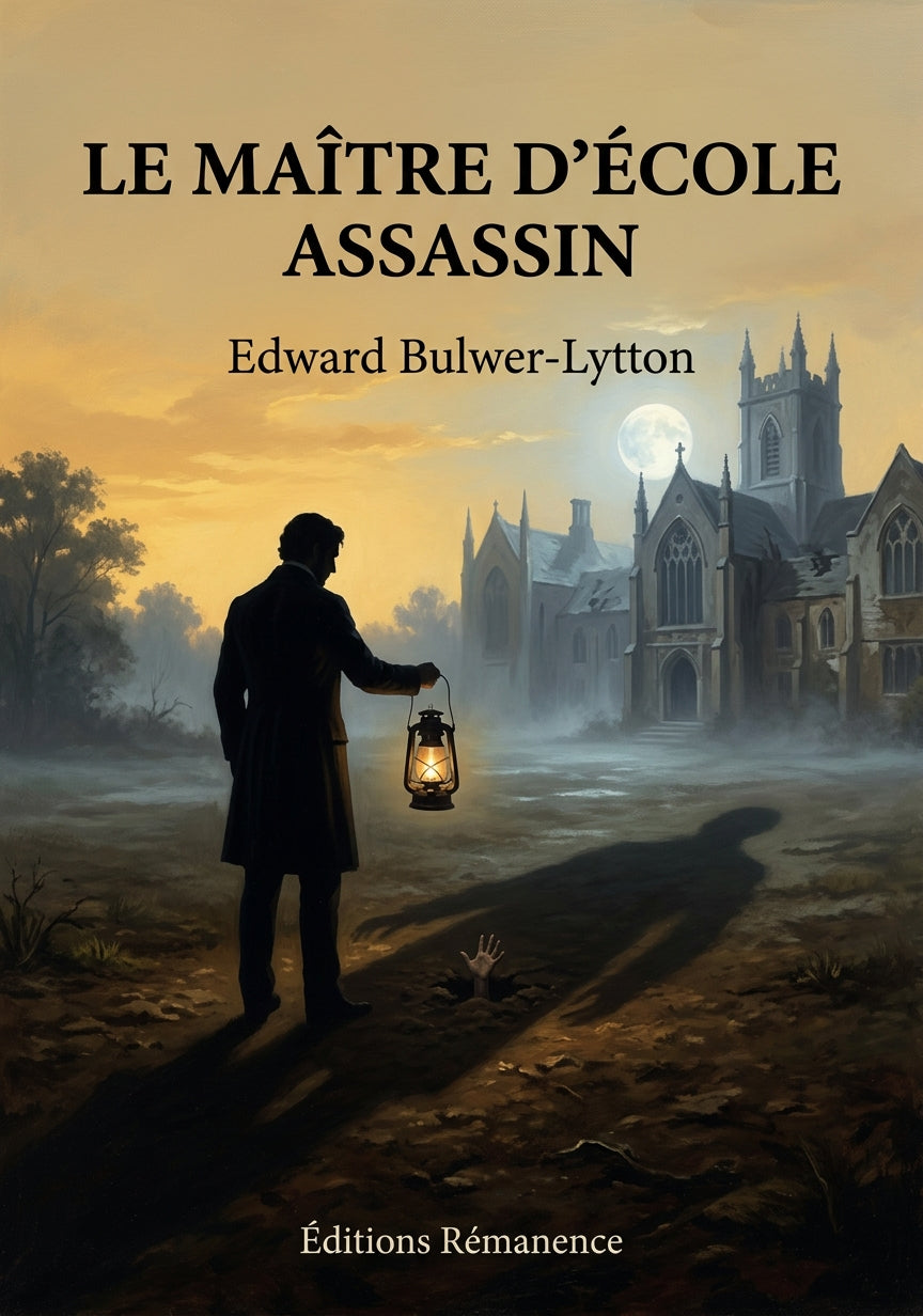 Livre Le Maître d’école assassin par Edward Bulwer-Lytton - Couverture - Editions Remanence
