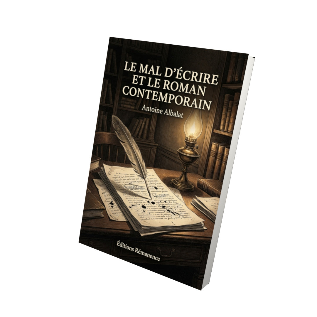 Livre Le Mal d’écrire et le roman contemporain par Antoine Albalat - Vue 3D - Editions Remanence