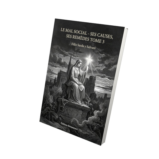 Livre Le mal social - ses causes, ses remèdes Tome 3 - Félix Sarda y Salvani - Vue 3D - Editions Remanence