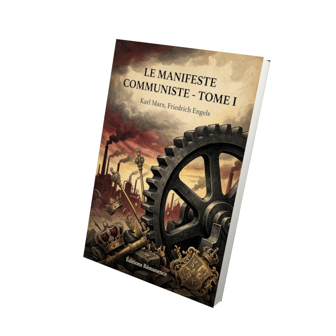 Livre Le Manifeste communiste - Tome I par Karl Marx, Friedrich Engels - Vue 3D - Editions Remanence