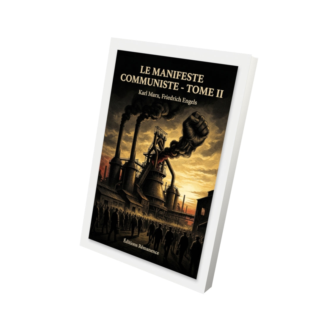 Livre Le Manifeste communiste - Tome II par Karl Marx, Friedrich Engels - Vue 3D - Editions Remanence