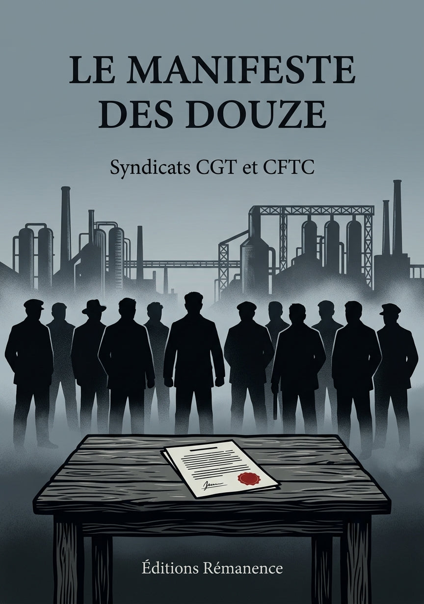 Livre Le Manifeste des Douze par Syndicats CGT et CFTC - Couverture - Editions Remanence