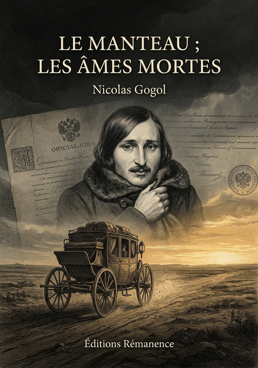 Livre Le Manteau ; Les Âmes mortes par Nicolas Gogol - Couverture - Editions Remanence