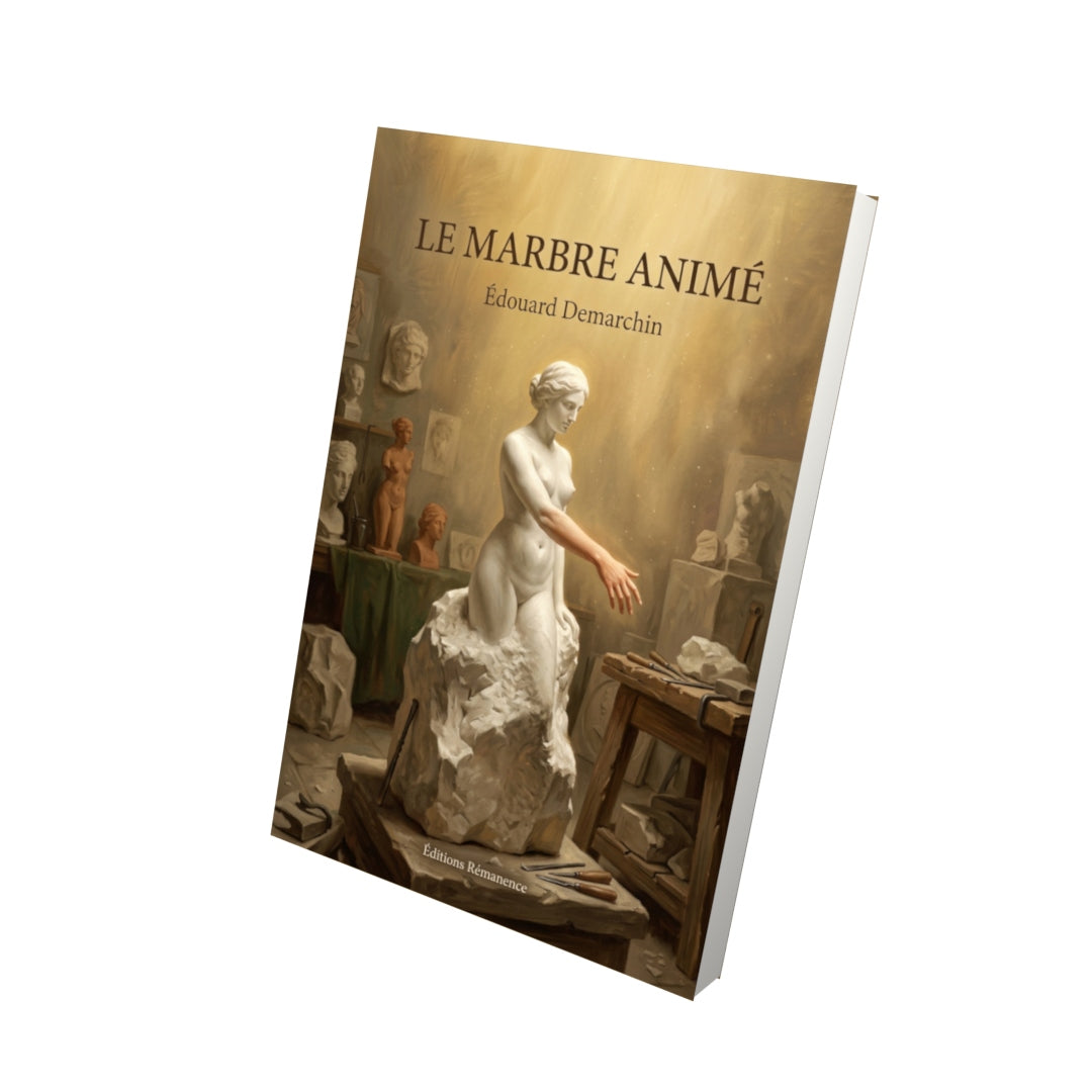 Livre Le marbre animé par Édouard Demarchin - Vue 3D - Editions Remanence