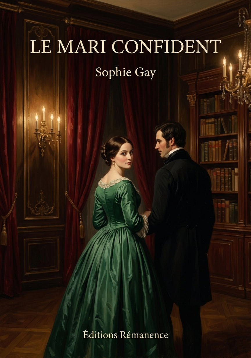 Livre Le Mari confident par Sophie Gay - Couverture - Editions Remanence