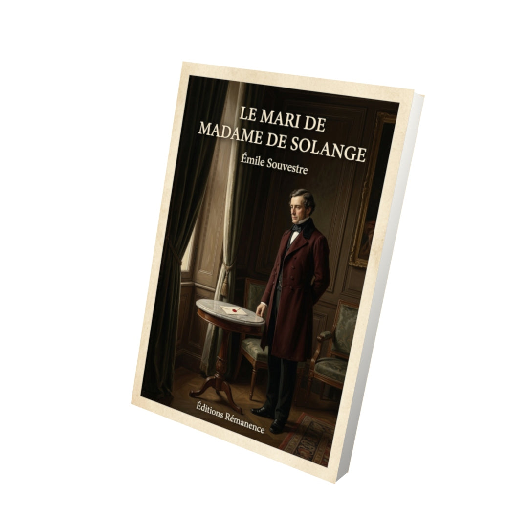 Livre Le mari de madame de Solange - Émile Souvestre - Vue 3D - Editions Remanence