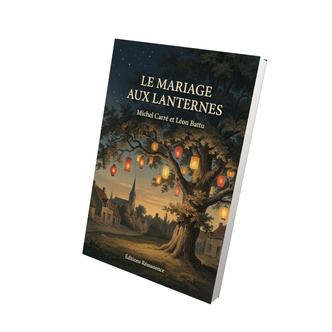 Livre Le Mariage aux lanternes par Michel Carré et Léon Battu - Vue 3D - Editions Remanence