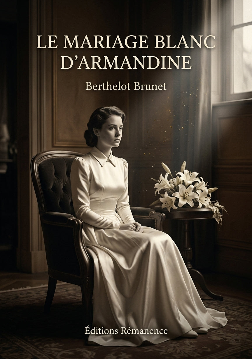 Livre Le mariage blanc d’Armandine par Berthelot Brunet - Couverture - Editions Remanence