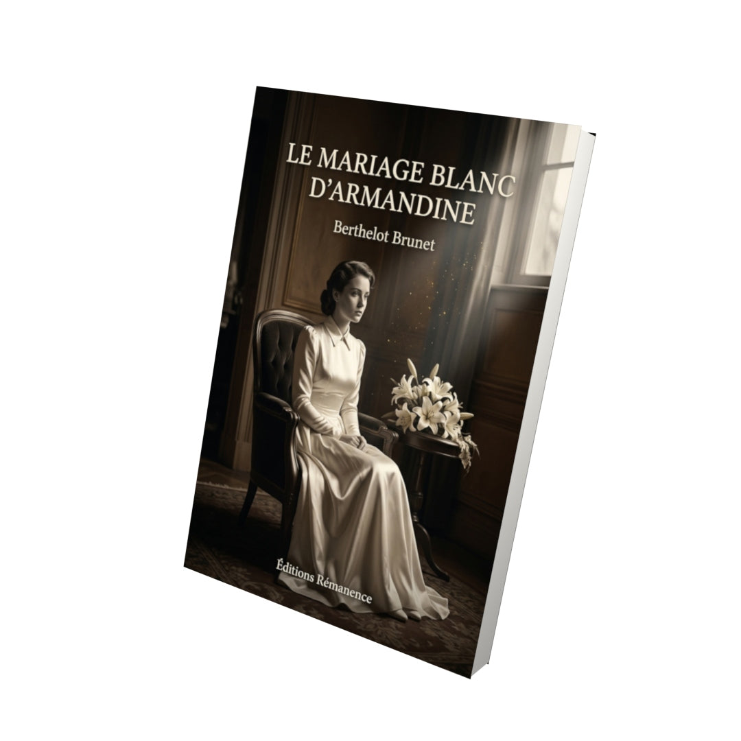 Livre Le mariage blanc d’Armandine par Berthelot Brunet - Vue 3D - Editions Remanence