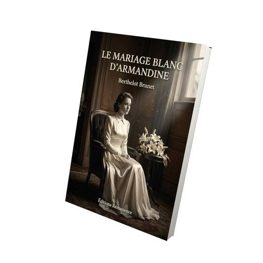 Livre Le mariage blanc d’Armandine par Berthelot Brunet - Vue 3D - Editions Remanence