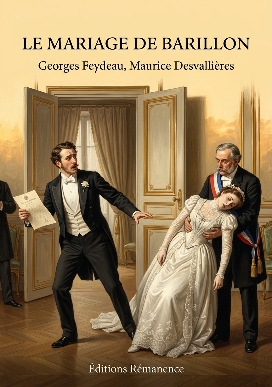 Livre Le Mariage de Barillon par Georges Feydeau, Maurice Desvallières - Couverture - Editions Remanence