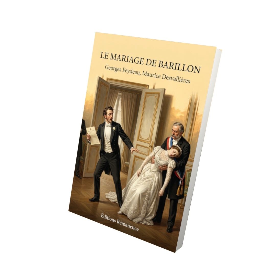 Livre Le Mariage de Barillon par Georges Feydeau, Maurice Desvallières - Vue 3D - Editions Remanence