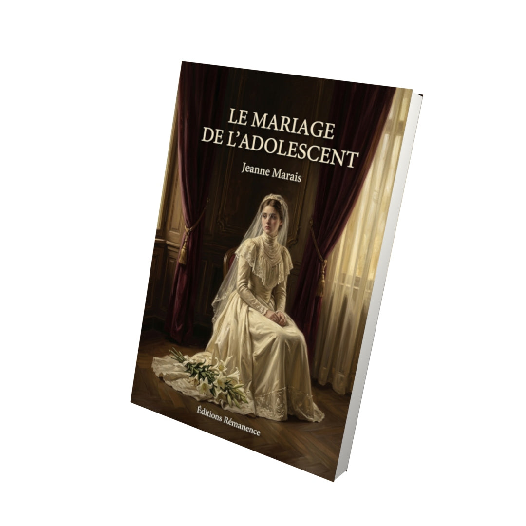 Livre Le Mariage de l’adolescent par Jeanne Marais - Vue 3D - Editions Remanence