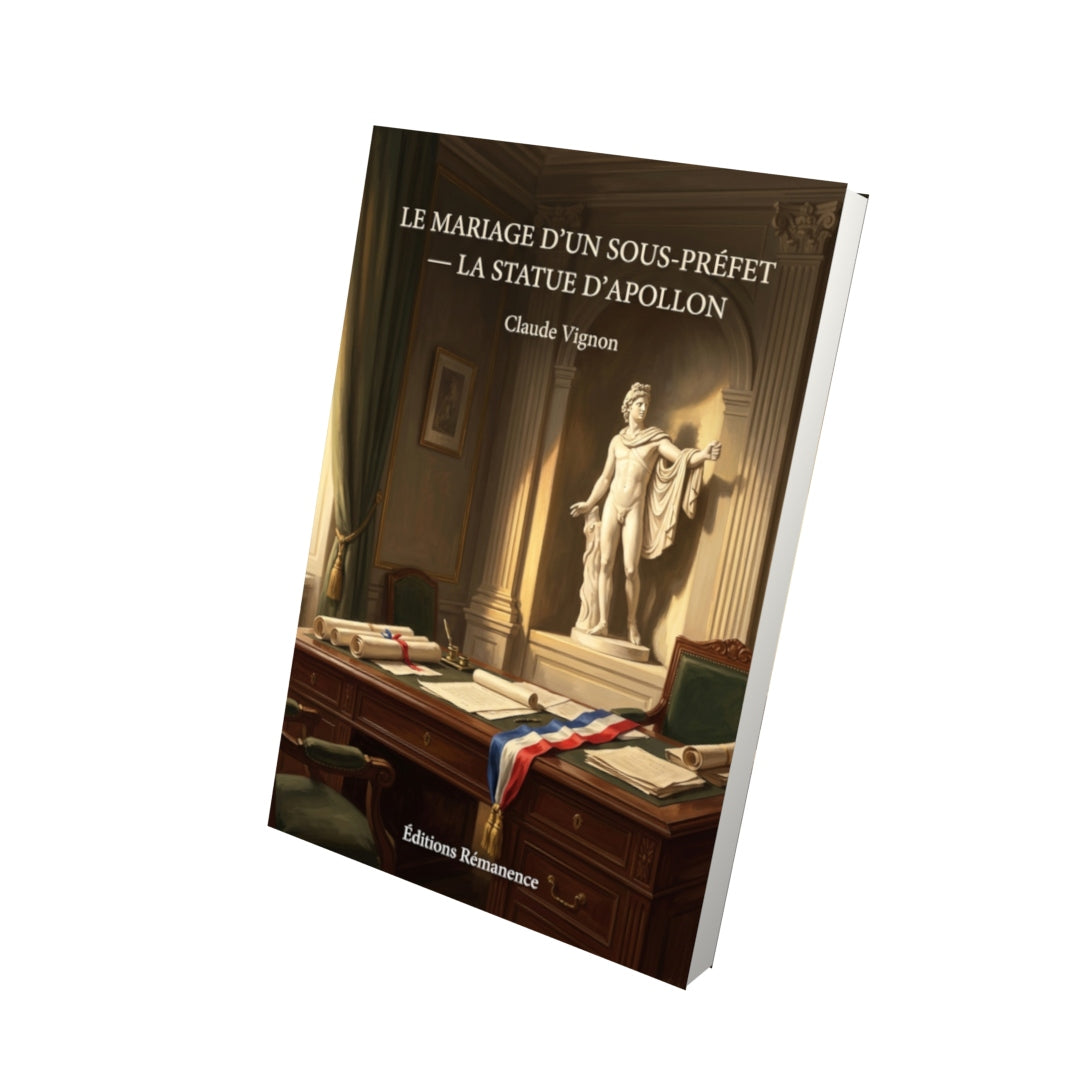 Livre Le Mariage d’un sous-préfet — La Statue d’Apollon par Claude Vignon - Vue 3D - Editions Remanence