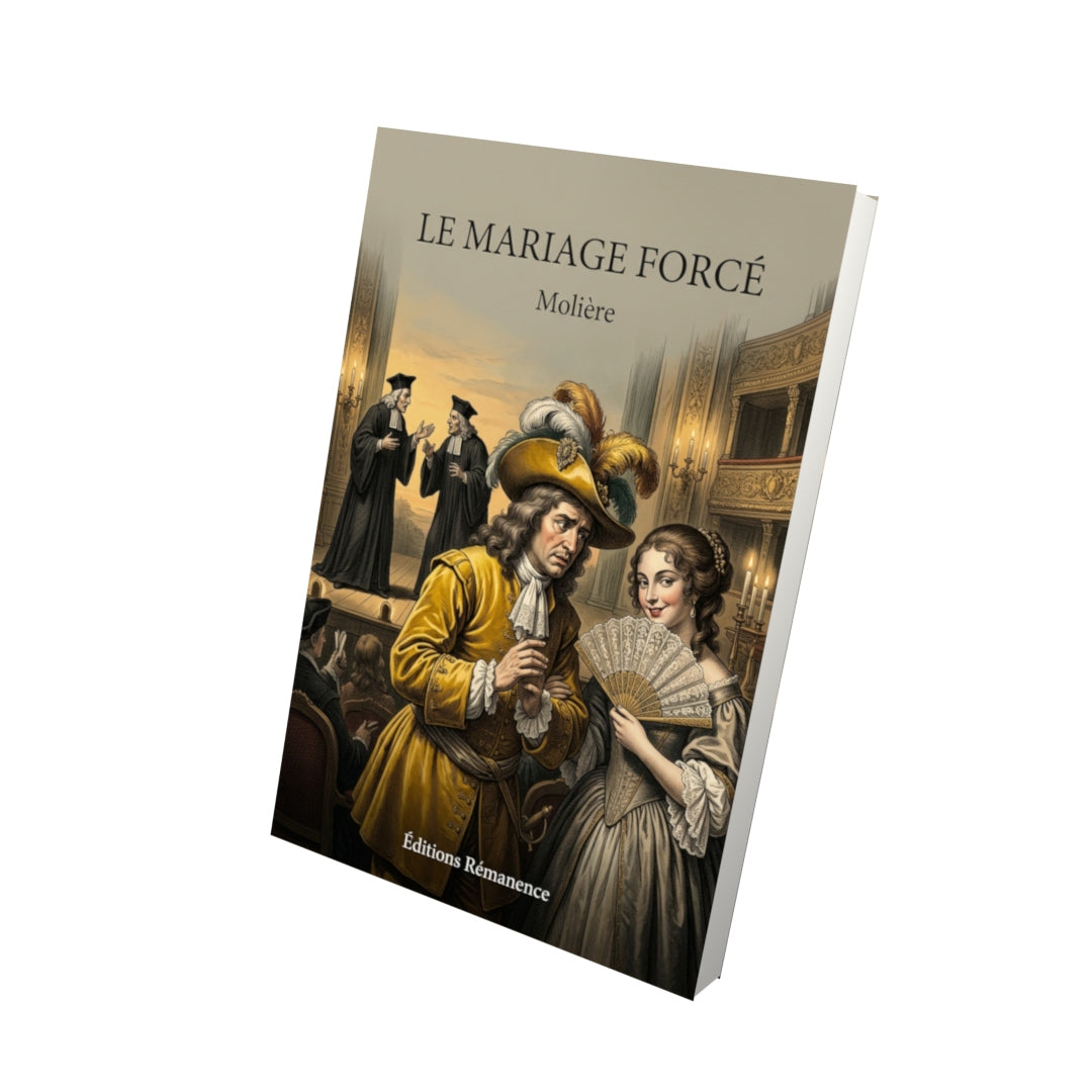 Livre Le Mariage forcé par Molière - Vue 3D - Editions Remanence