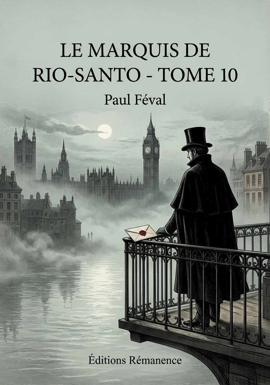 Livre Le Marquis de Rio-Santo - Tome 10 par Paul Féval - Couverture - Editions Remanence