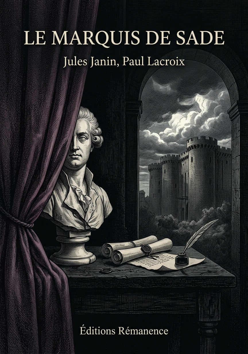 Livre Le marquis de Sade par Jules Janin, Paul Lacroix - Couverture - Editions Remanence