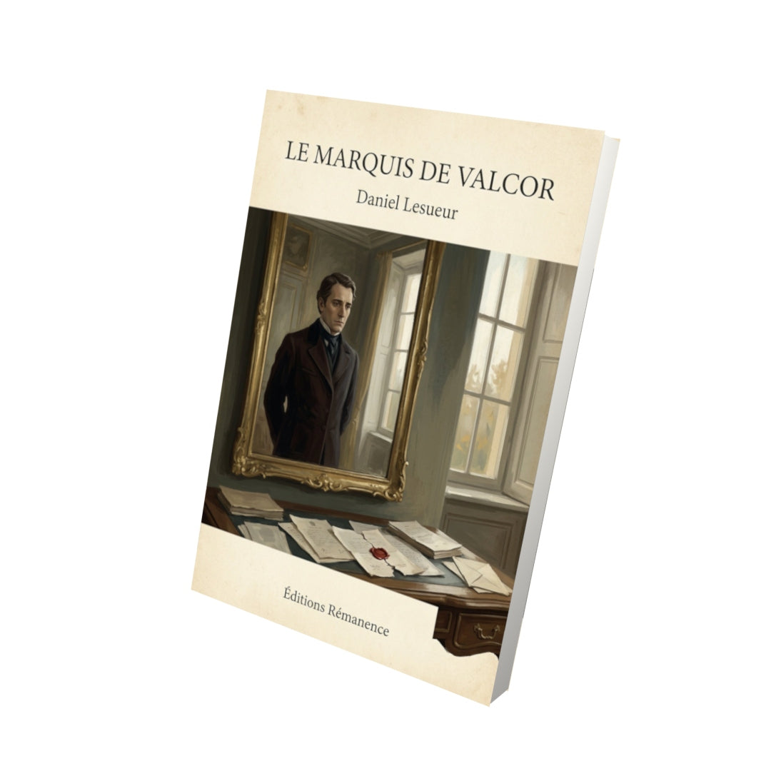 Livre Le marquis de Valcor - Daniel Lesueur - Vue 3D - Editions Remanence