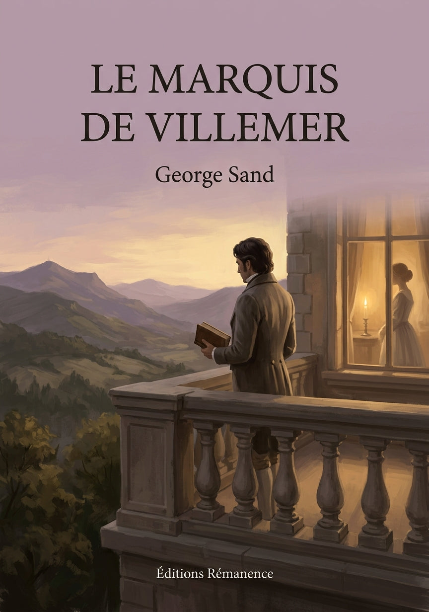 Livre Le Marquis de Villemer par George Sand - Couverture - Editions Remanence
