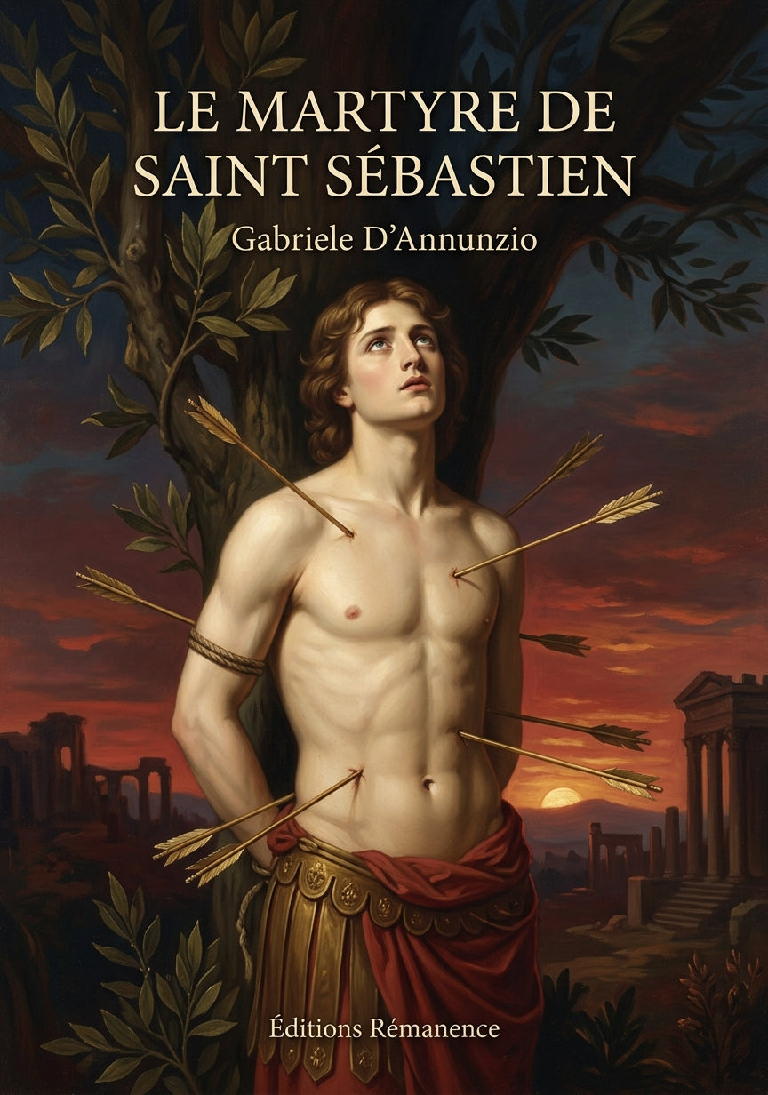 Livre Le Martyre de Saint Sébastien par Gabriele D’Annunzio - Couverture - Editions Remanence