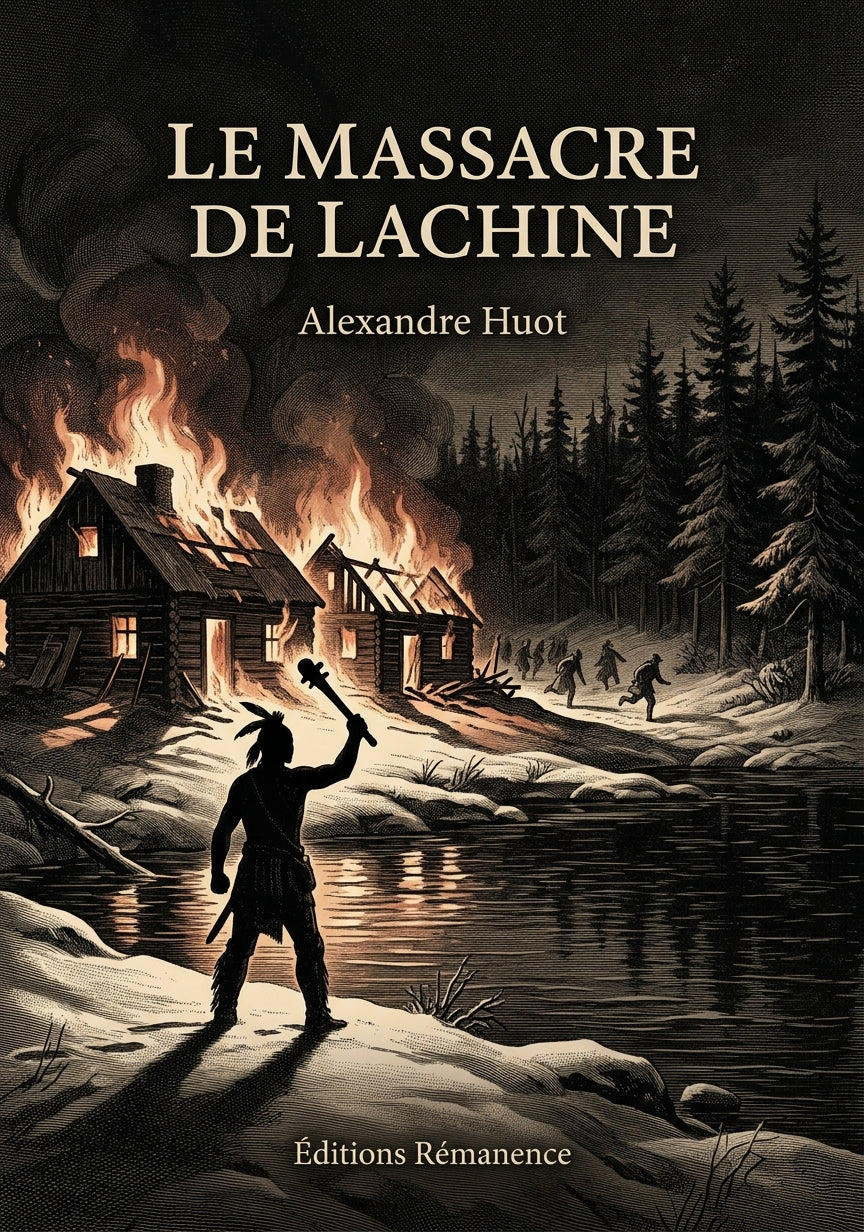 Livre Le massacre de Lachine par Alexandre Huot - Couverture - Editions Remanence