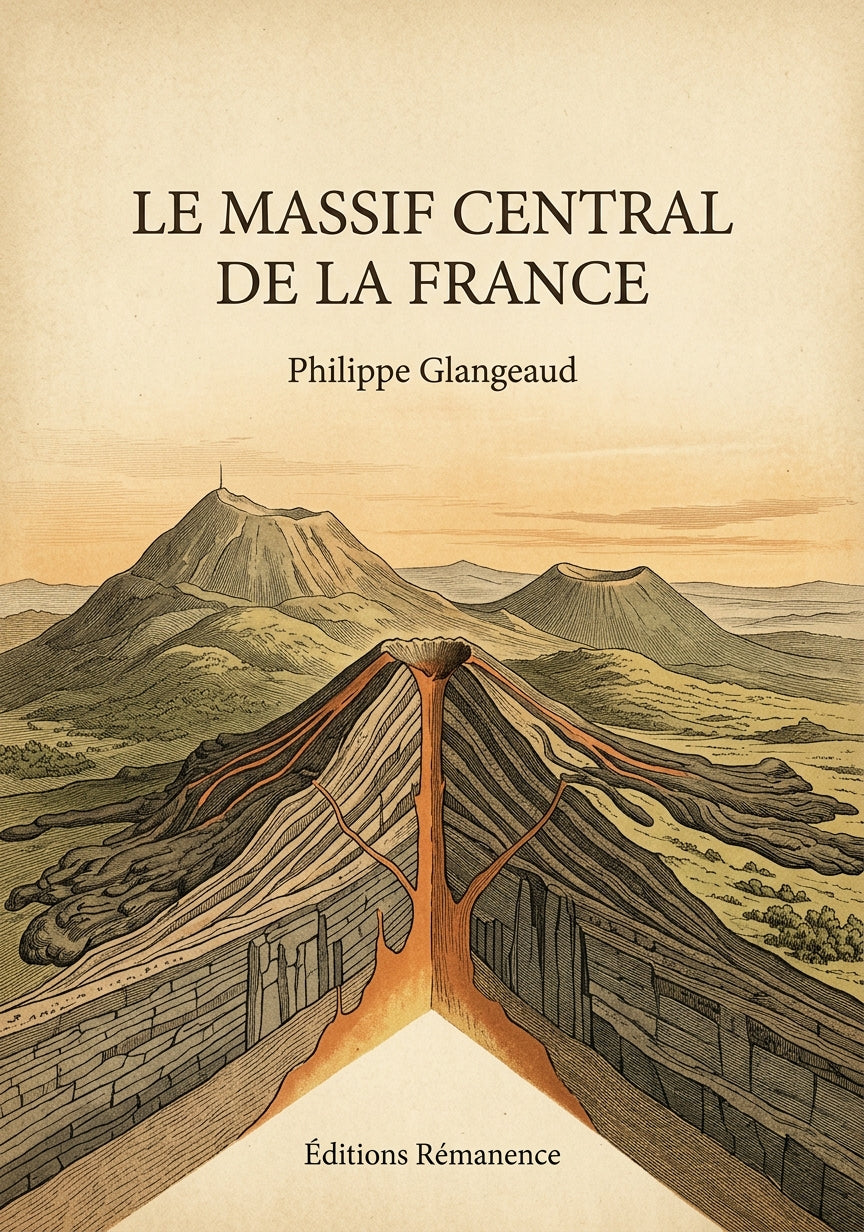Livre Le massif central de la France par Philippe Glangeaud - Couverture - Editions Remanence